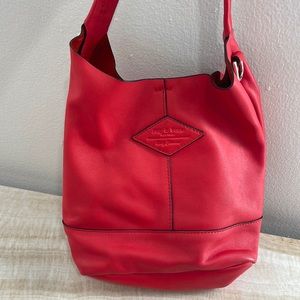 Rag and Bone red leather bucket bag - Summer 2018 collection